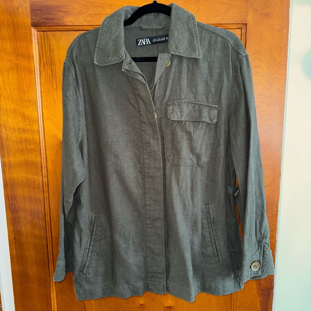 Zara Women's Utility Jacket in Green